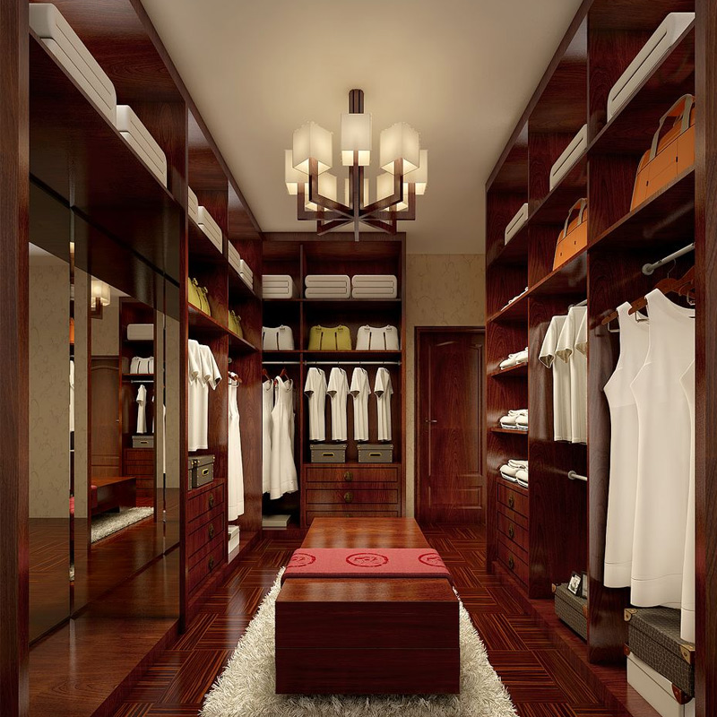 实木衣帽间